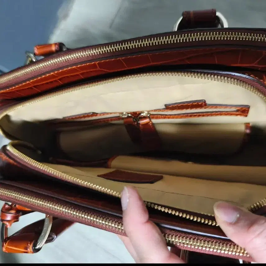 [BUNJANG] Lancel Adajani Crocodile Pattern Tote Bag / 새제품!명품Lancel 란셀 Adajani 토트백