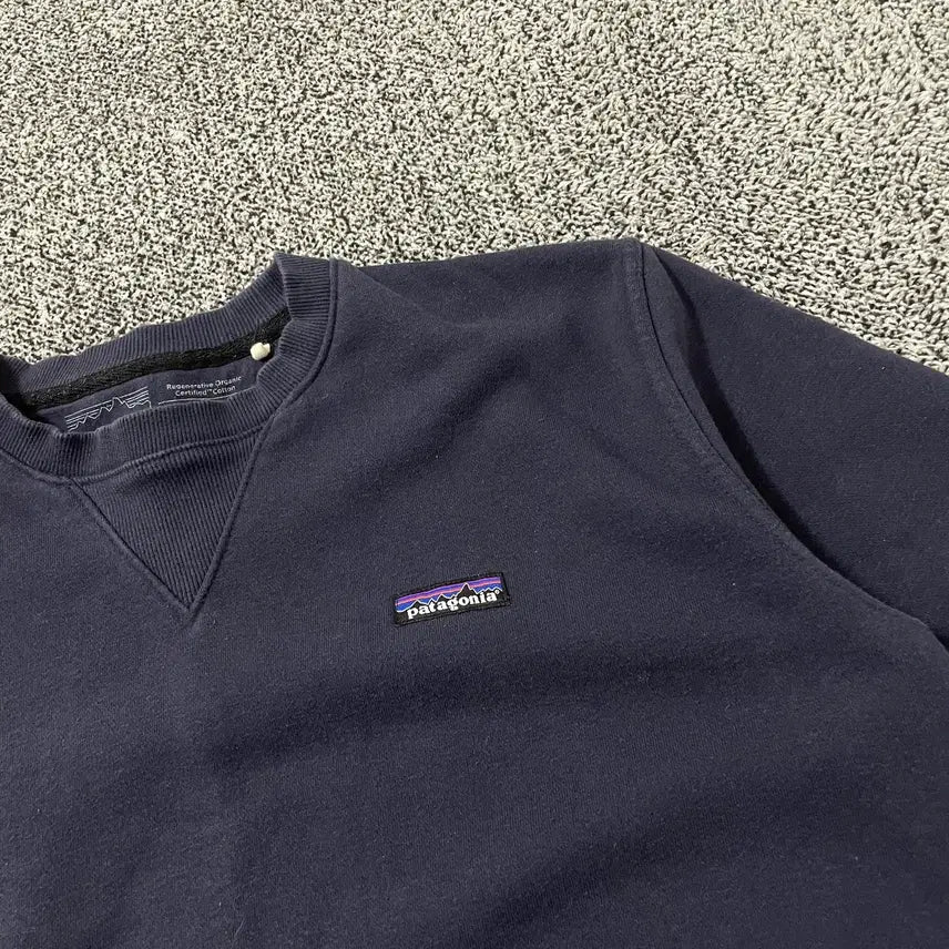[BUNJANG] Patagonia Mini Logo Organic Cotton Sweatshirt Navy / 빈티지9. 파타고니아 미니 로고 유기농 코튼 맨투맨 네이비