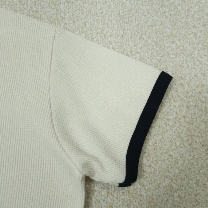 [SOLD OUT] (F)OG SEOUL 여성 반팔 티셔츠 와플 링거 W2926