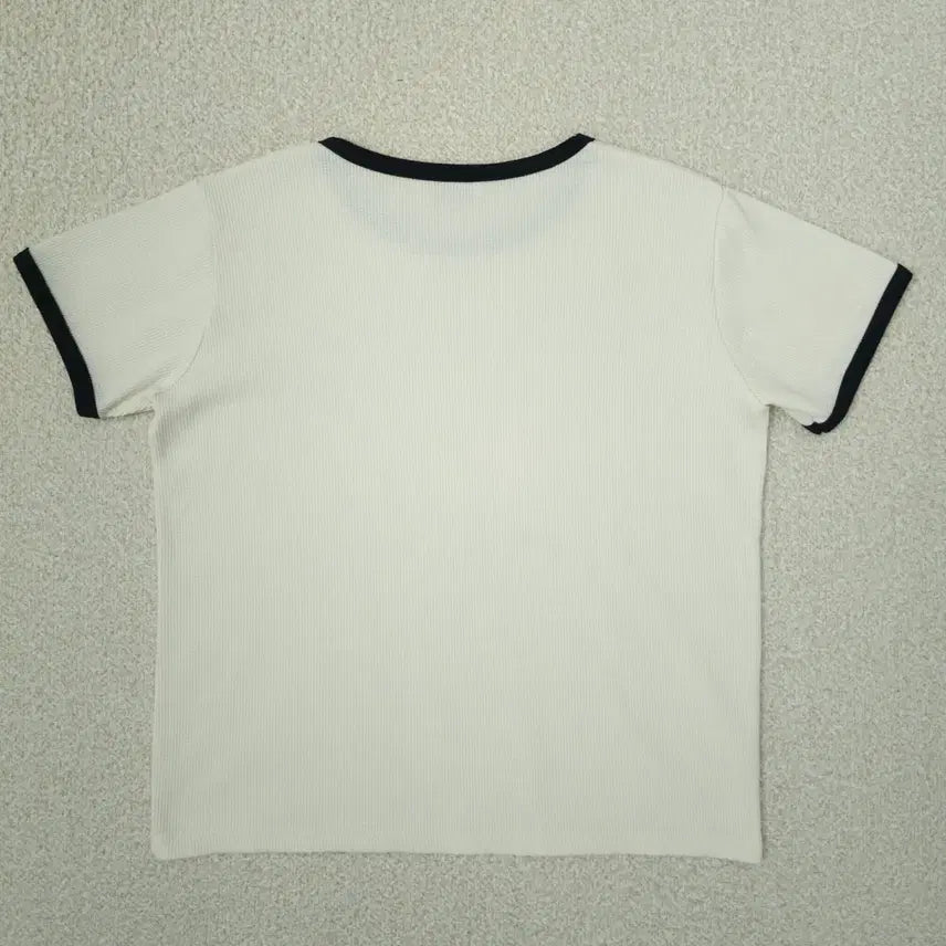 [SOLD OUT] (F)OG SEOUL 여성 반팔 티셔츠 와플 링거 W2926