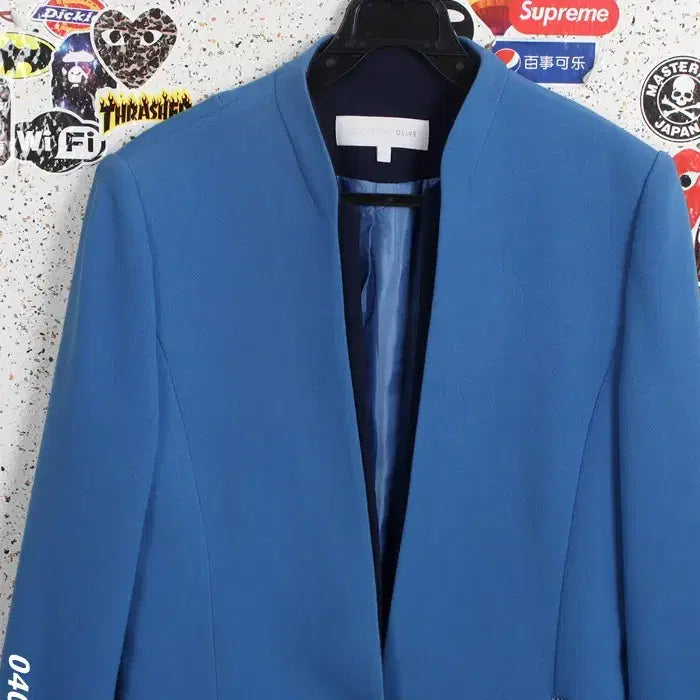 [BUNJANG] Olive des Olive Blue Mandarin Collar Suit Jacket BL A-23 / 여성2 / 올리브데올리브 블루 차이나카라 정장자켓BL A-23