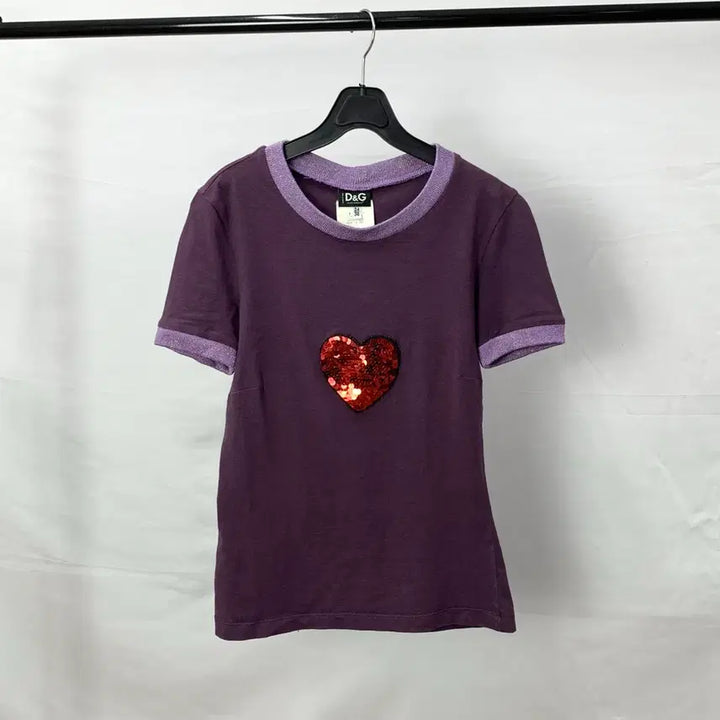 [BUNJANG] Dolce &amp; Gabbana Heart Short-Sleeve T-shirt / 돌체앤가바나 하트 반팔 티셔츠