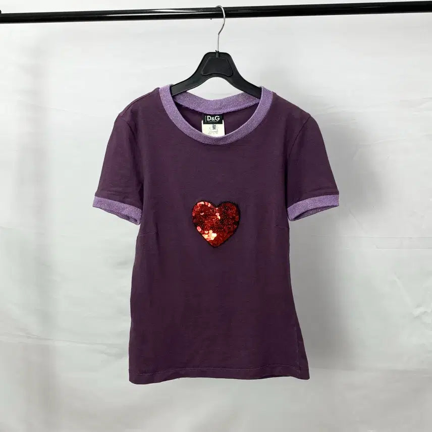 [BUNJANG] Dolce &amp; Gabbana Heart Short-Sleeve T-shirt / 돌체앤가바나 하트 반팔 티셔츠