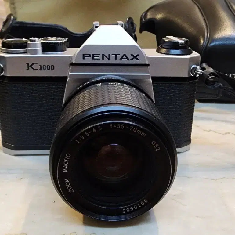 [BUNJANG] Pentax K1000 35-70mm Film Camera Set / 펜탁스 K1000 필름카메라 + 35-70mm 렌즈 가죽케이스