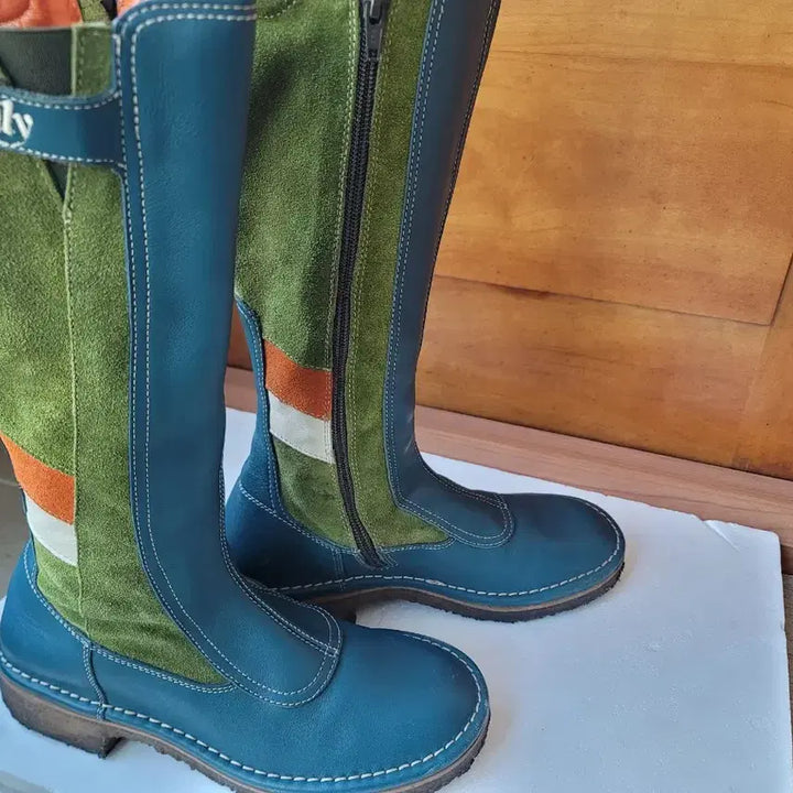 [BUNJANG] OILILY Blue Long Boots / OILILY 오일릴리 블루 롱 부츠