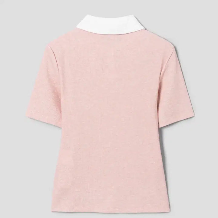 [BUNJANG] 8 Seconds Layered T-Shirt Light Pink (Unsealed) / [미개봉] 에잇세컨즈 칼라 레이어드 티셔츠 라이트핑크 356342SMAY