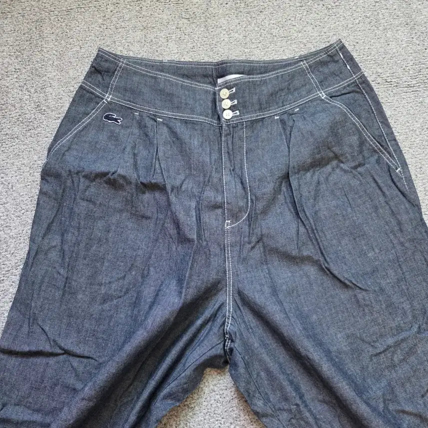 [BUNJANG] Lacoste Japan Chambray Pants Size 26-27 / Lacoste Japan 샴브레이 팬츠 26-27