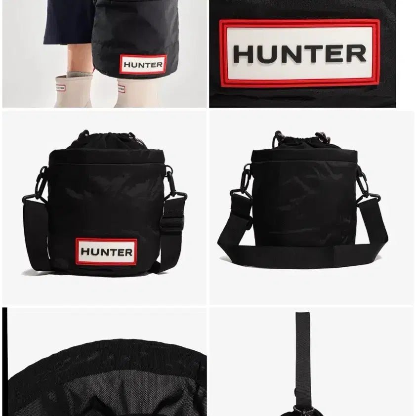 [SOLD OUT] HUNTER 헌터 버킷백 크로스 겸 숄더 블랙