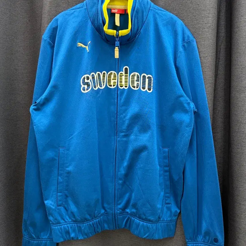 [BUNJANG] Puma Sweden National Team Track Top Jersey (Blue, L) / 퓨마 스웨덴 국대 트랙탑 져지 블루 L