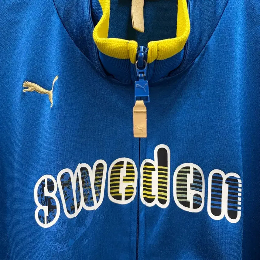 [BUNJANG] Puma Sweden National Team Track Top Jersey (Blue, L) / 퓨마 스웨덴 국대 트랙탑 져지 블루 L
