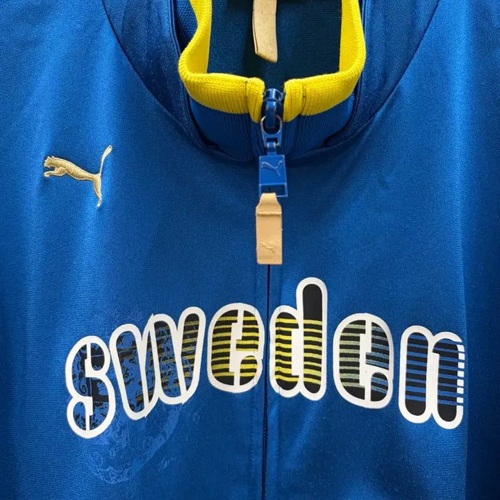 [BUNJANG] Puma Sweden National Team Track Top Jersey (Blue, L) / 퓨마 스웨덴 국대 트랙탑 져지 블루 L