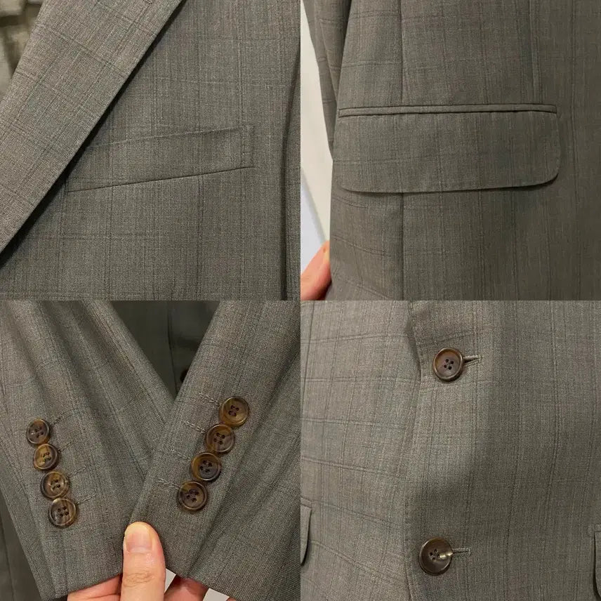 [BUNJANG] Galaxy Ermenegildo Zegna Summer Wool Check Blazer / <L> 갤럭시 에르메네질도 제냐 써머울 체크 블레이저