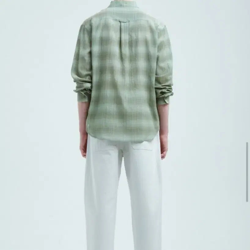 [BUNJANG] Time Homme Crinkle Check Shirt / 타임 옴므  크링클 체크 셔츠