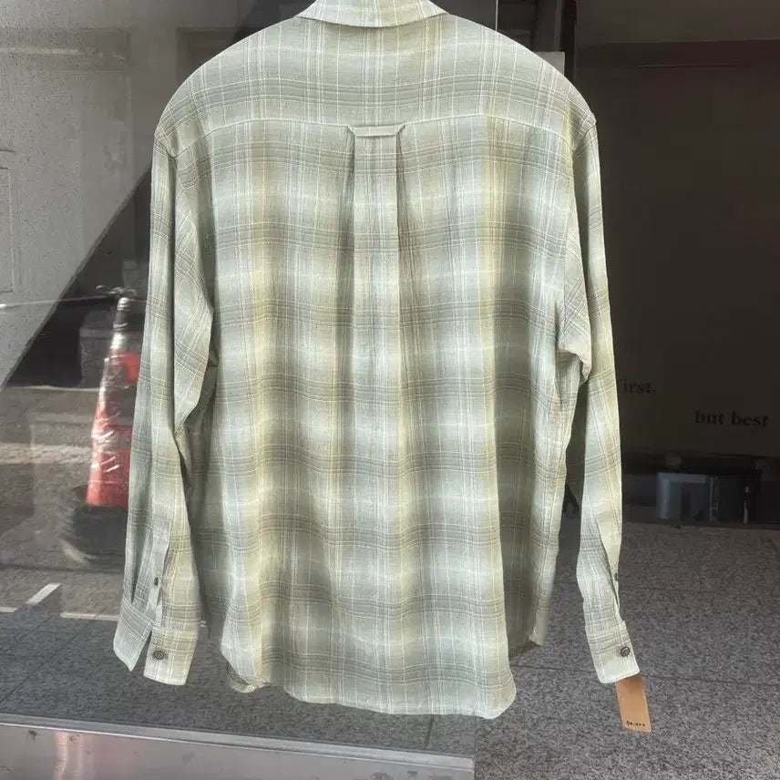 [BUNJANG] Time Homme Crinkle Check Shirt / 타임 옴므  크링클 체크 셔츠