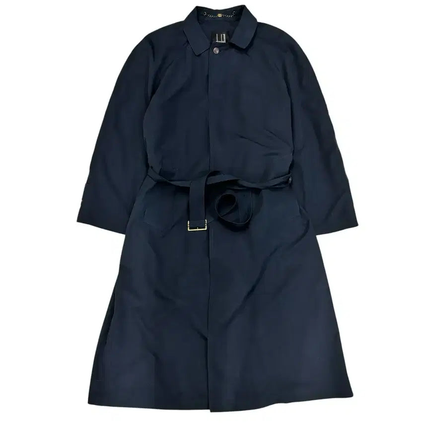 [BUNJANG] Dunhill Navy Raglan Trench Coat (Size 50) / 던힐 네이비 나그랑 트렌치 코트 50사이즈 정품 상태 A