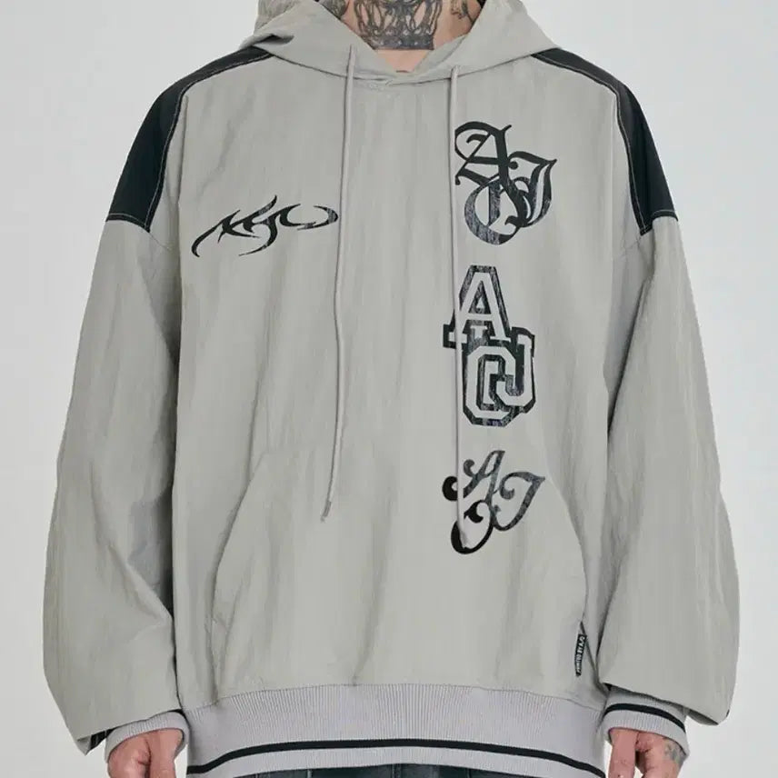 [BUNJANG] Ajo By Ajo Nylon Hoodie L / 아조바이아조 나일론 후드 티셔츠 L