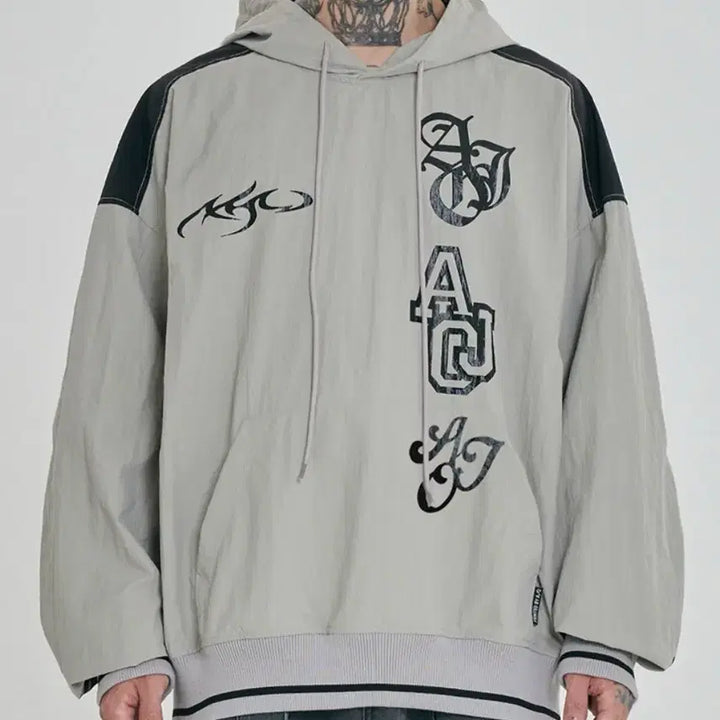 [BUNJANG] Ajo By Ajo Nylon Hoodie L / 아조바이아조 나일론 후드 티셔츠 L