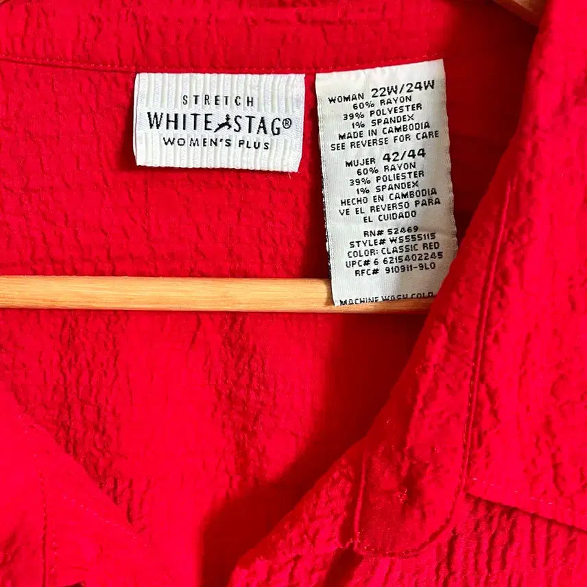 [BUNJANG] WHITE STAG Vintage Pleated Shirt Jacket / 90s WHITE STAG 빈티지 오버사이즈 젠더리스 플리츠 셔츠 자켓