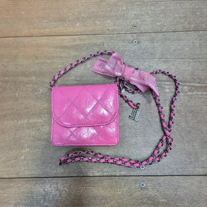 [BUNJANG] Lanvin Pink Quilted Mini Crossbody Bag / 랑방 핑크 퀼팅 미니 크로스백