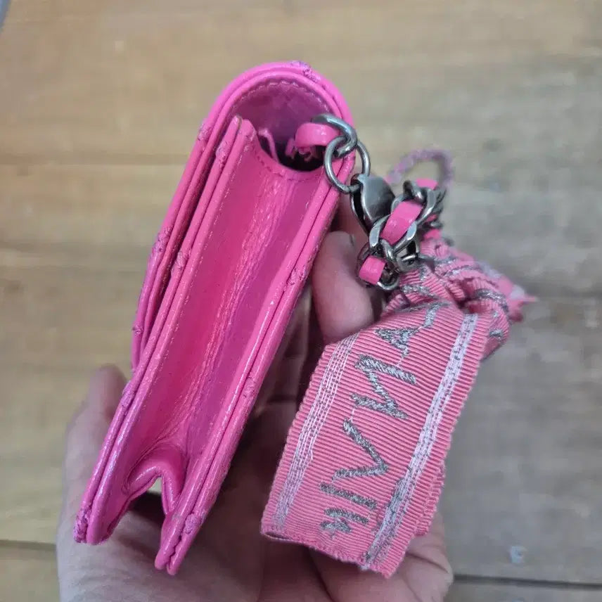 [BUNJANG] Lanvin Pink Quilted Mini Crossbody Bag / 랑방 핑크 퀼팅 미니 크로스백