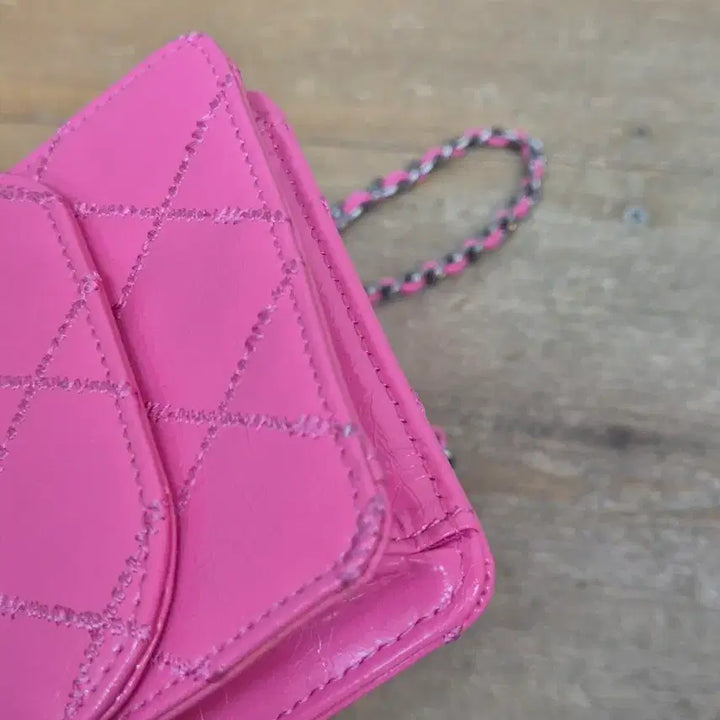 [BUNJANG] Lanvin Pink Quilted Mini Crossbody Bag / 랑방 핑크 퀼팅 미니 크로스백