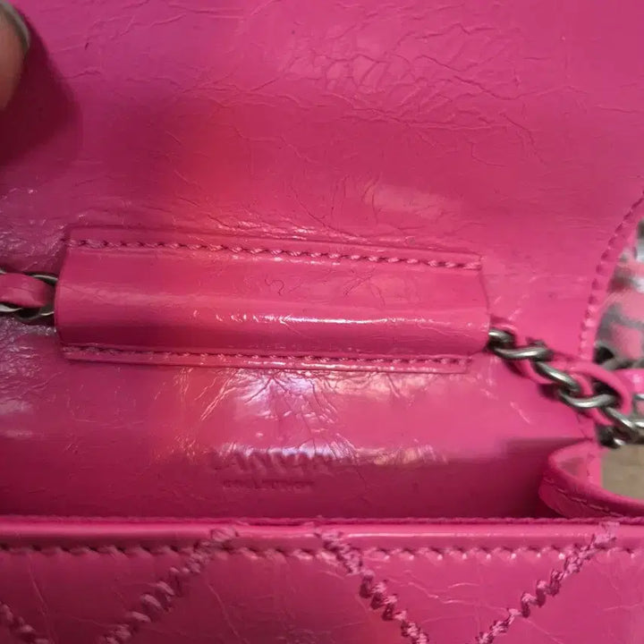 [BUNJANG] Lanvin Pink Quilted Mini Crossbody Bag / 랑방 핑크 퀼팅 미니 크로스백
