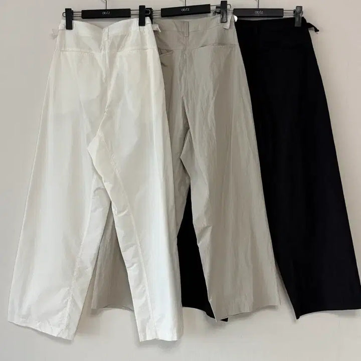 [BUNJANG] Wide Leg Slacks (White/Khaki/Black) / 새제품 바스락 슬랙스 화이트/카키/블랙