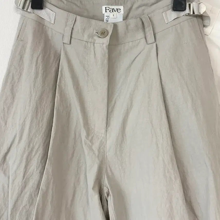 [BUNJANG] Wide Leg Slacks (White/Khaki/Black) / 새제품 바스락 슬랙스 화이트/카키/블랙