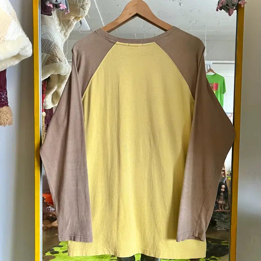 [SOLD OUT] 2000s SIDEWAY 일본 빈티지 Y2K 래글런 롱슬리브 긴팔 티셔츠