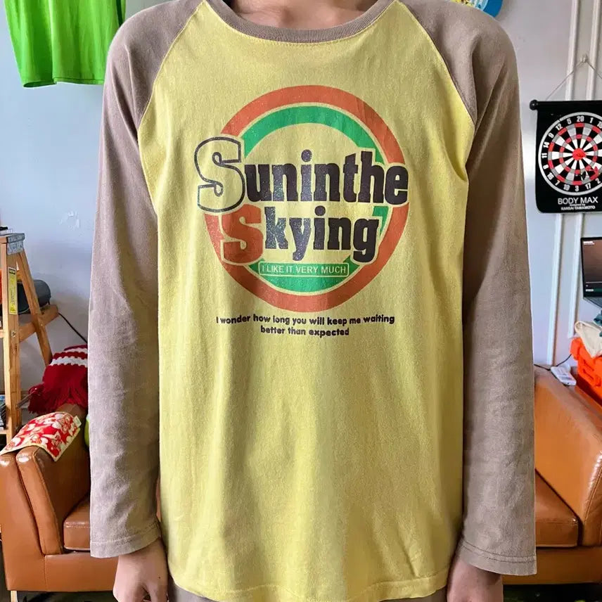 [SOLD OUT] 2000s SIDEWAY 일본 빈티지 Y2K 래글런 롱슬리브 긴팔 티셔츠