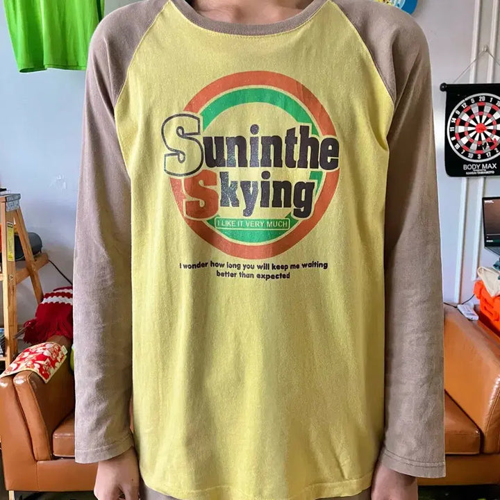 [SOLD OUT] 2000s SIDEWAY 일본 빈티지 Y2K 래글런 롱슬리브 긴팔 티셔츠