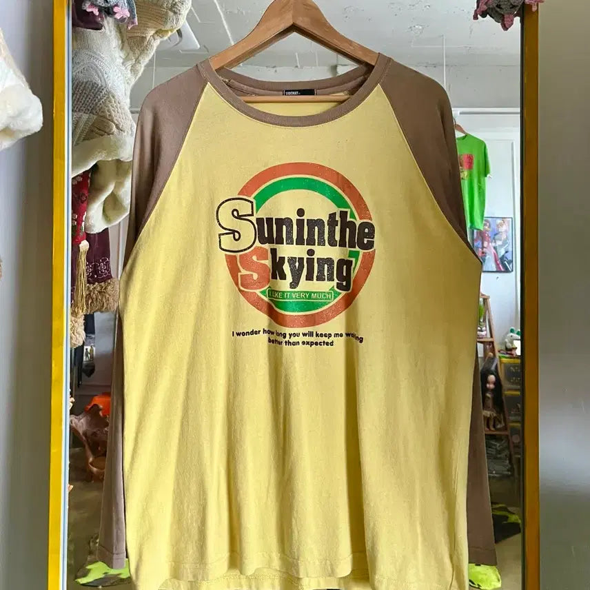 [SOLD OUT] 2000s SIDEWAY 일본 빈티지 Y2K 래글런 롱슬리브 긴팔 티셔츠