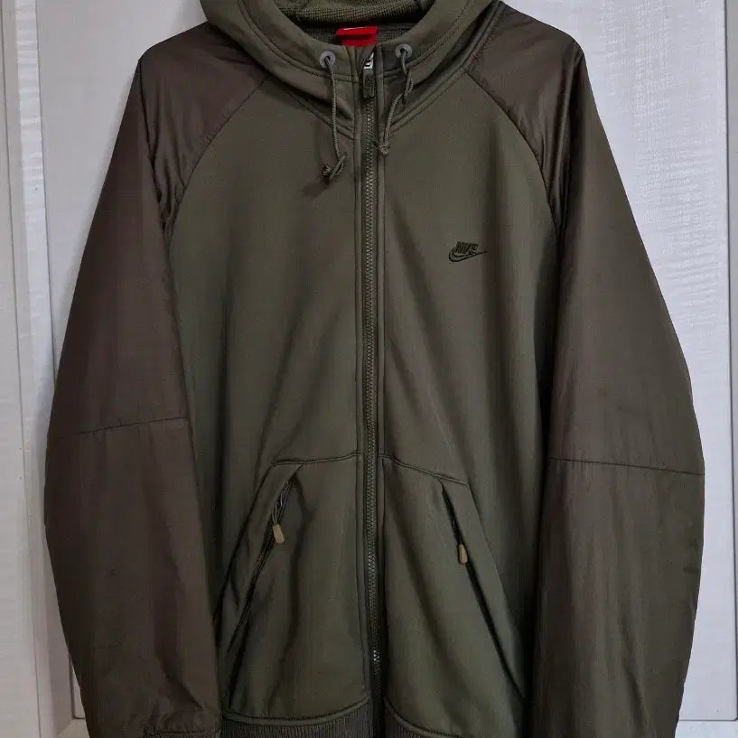 [BUNJANG] Nike Hoodie Zip-up (Khaki) 95 / 나이키  후드 집업  95