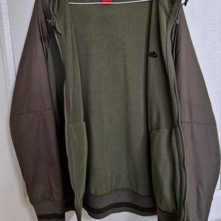[BUNJANG] Nike Hoodie Zip-up (Khaki) 95 / 나이키  후드 집업  95