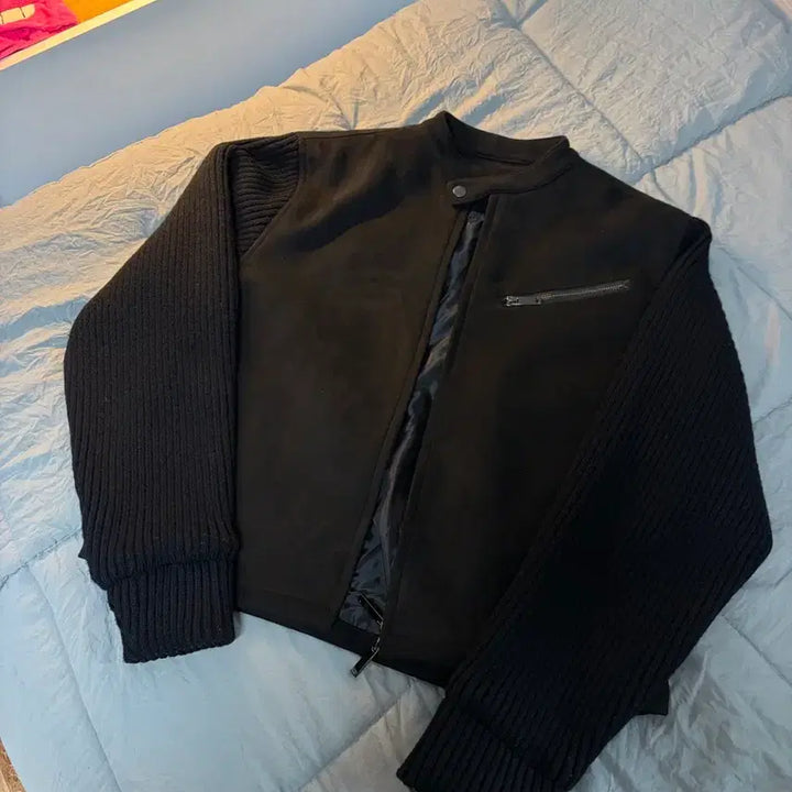[BUNJANG] KOSIHARU Knit Suede Jacket / 코시하루 니트 스웨이드 자켓 급처