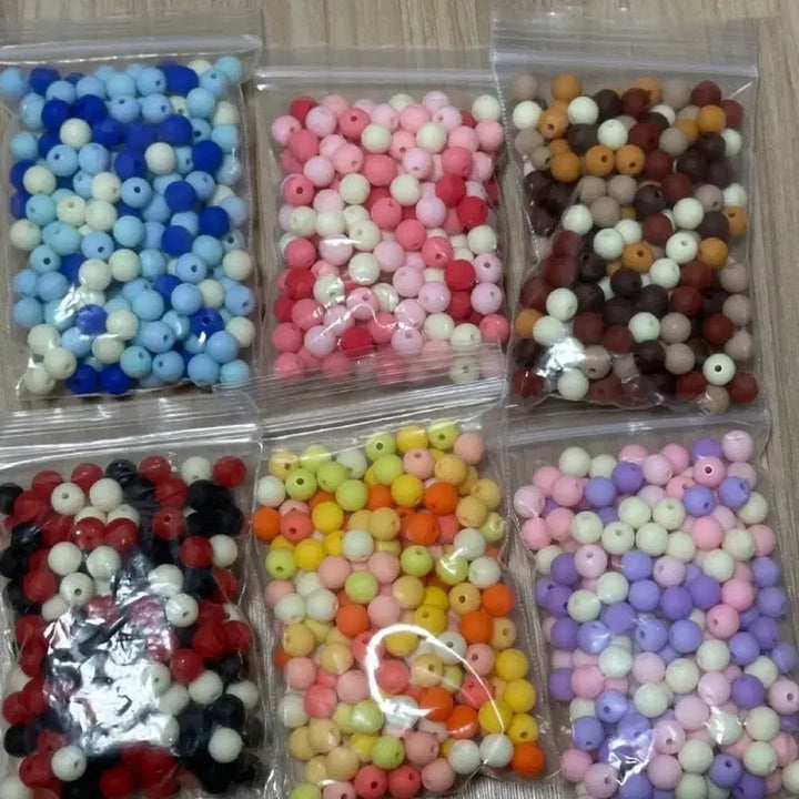[BUNJANG] 8mm Matte Beads DIY Craft Supplies / DIY 8mm 무광 비즈