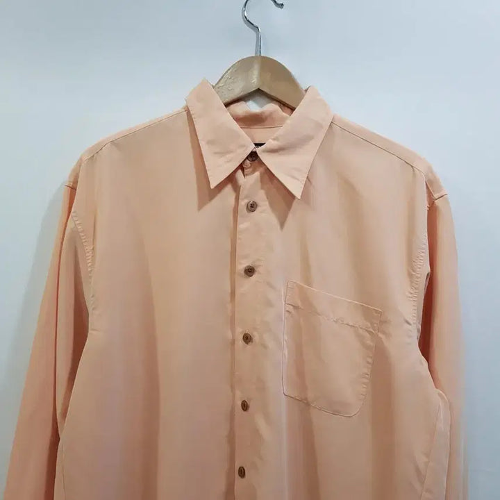 [BUNJANG] Vintage Oversized Solid Long Sleeve Shirt Men&