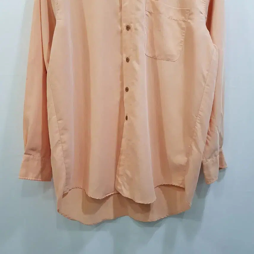 [BUNJANG] Vintage Oversized Solid Long Sleeve Shirt Men&