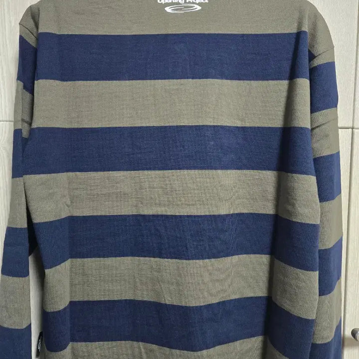 [BUNJANG] Opening Project Stripe Rugby Long Sleeve T-shirt / 오프닝프로젝트 스트라이프 럭비 긴팔티(105)