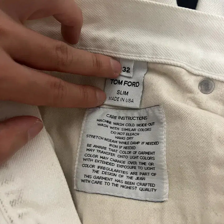 [BUNJANG] Tom Ford White Selvedge Denim Pants 32 / 톰포드 화이트 셀비지 데님 팬츠 32