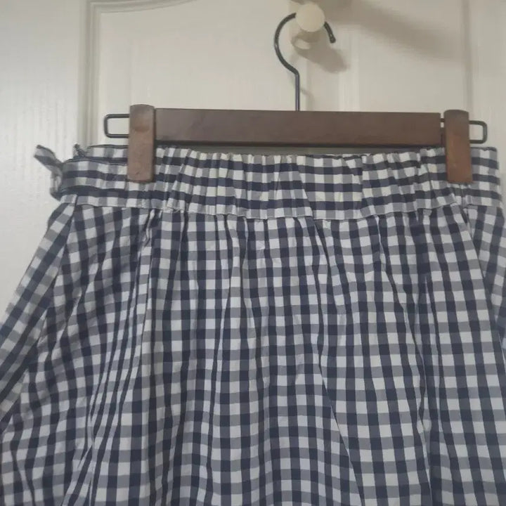 [BUNJANG] Vintage Gingham Check Long Skirt / 빈티지 무드 깅엄 체크 롱치마 모리걸 사와코