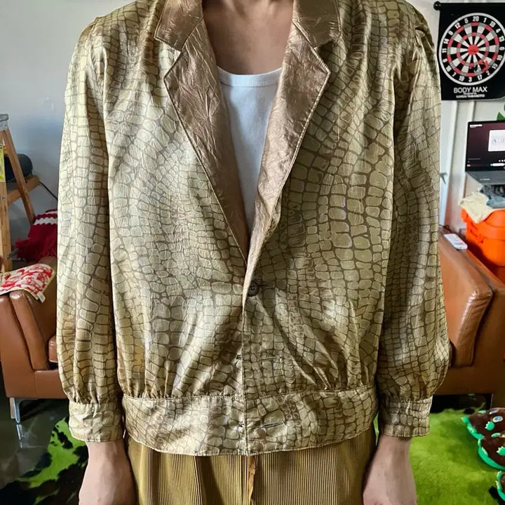 [BUNJANG] Vintage Japanese Reversible Silk Jacket / JPN 일본 빈티지 리버시블 투웨이 양면 실크 자켓