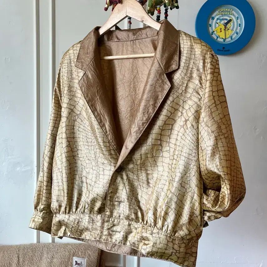 [BUNJANG] Vintage Japanese Reversible Silk Jacket / JPN 일본 빈티지 리버시블 투웨이 양면 실크 자켓