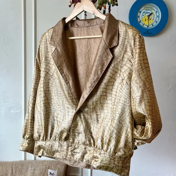 [BUNJANG] Vintage Japanese Reversible Silk Jacket / JPN 일본 빈티지 리버시블 투웨이 양면 실크 자켓