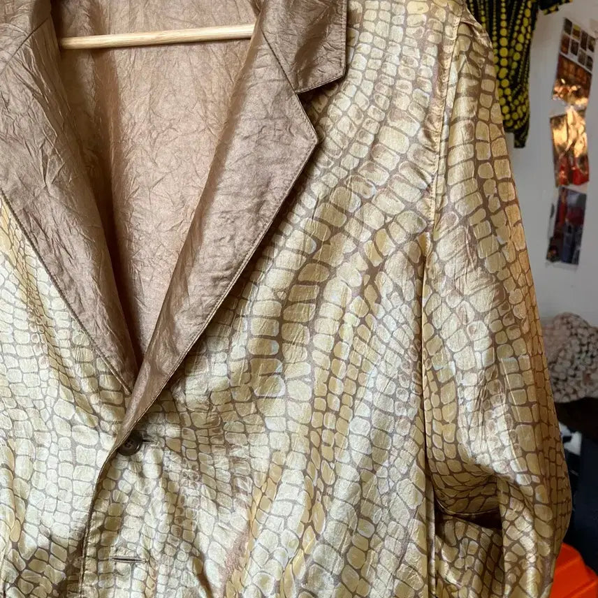 [BUNJANG] Vintage Japanese Reversible Silk Jacket / JPN 일본 빈티지 리버시블 투웨이 양면 실크 자켓