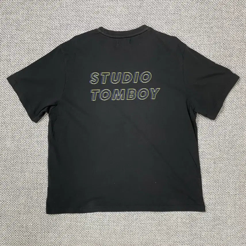 [BUNJANG] Studio Tomboy Black Logo T-shirt / 스튜디오 톰보이 블랙 반팔 티셔츠