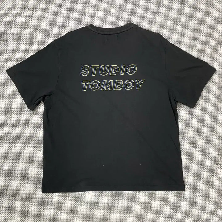 [BUNJANG] Studio Tomboy Black Logo T-shirt / 스튜디오 톰보이 블랙 반팔 티셔츠