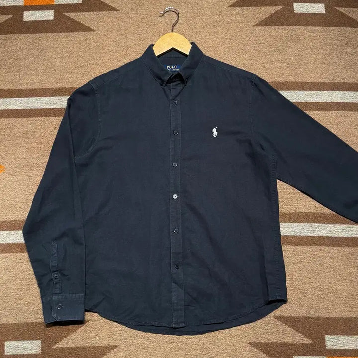 [SOLD OUT] 폴로랄프로렌 클래식 린넨 셔츠 L 블랙
