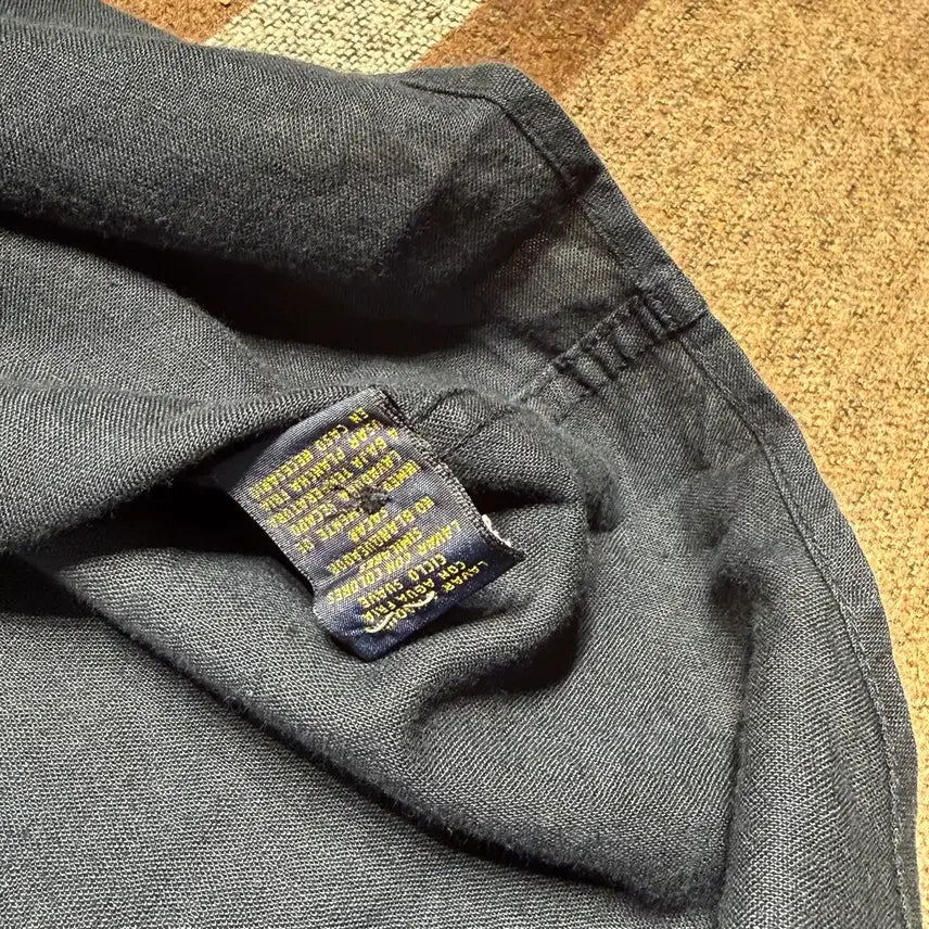 [SOLD OUT] 폴로랄프로렌 클래식 린넨 셔츠 L 블랙