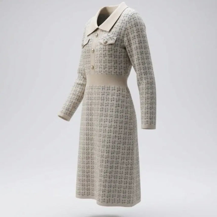 [BUNJANG] Invest Tweed Knit Dress / 여성F/ 인베스트 트위드 니트 원피스 IV 20-12